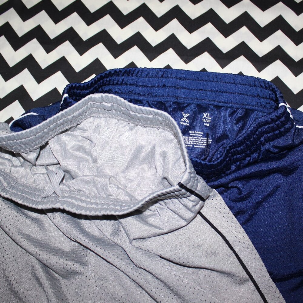 2-Pairs of Boy's Xersion Long Basketball Shorts - Size Youth XL 18/20 - Picture 4 of 6